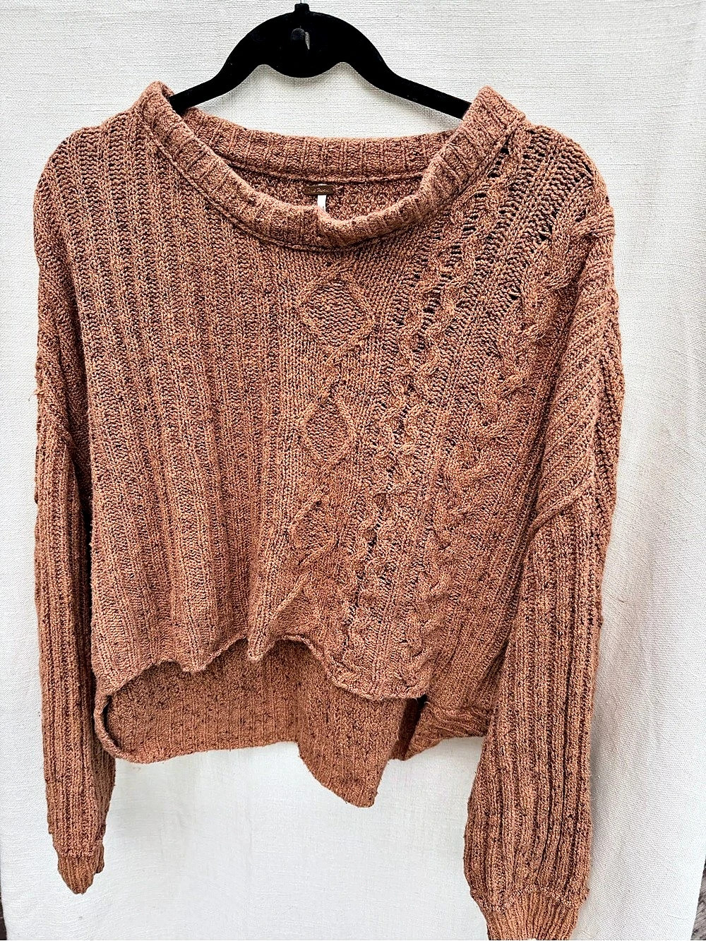 Free People Ottoman Slouchy Tunic Sweater Medium Mauve